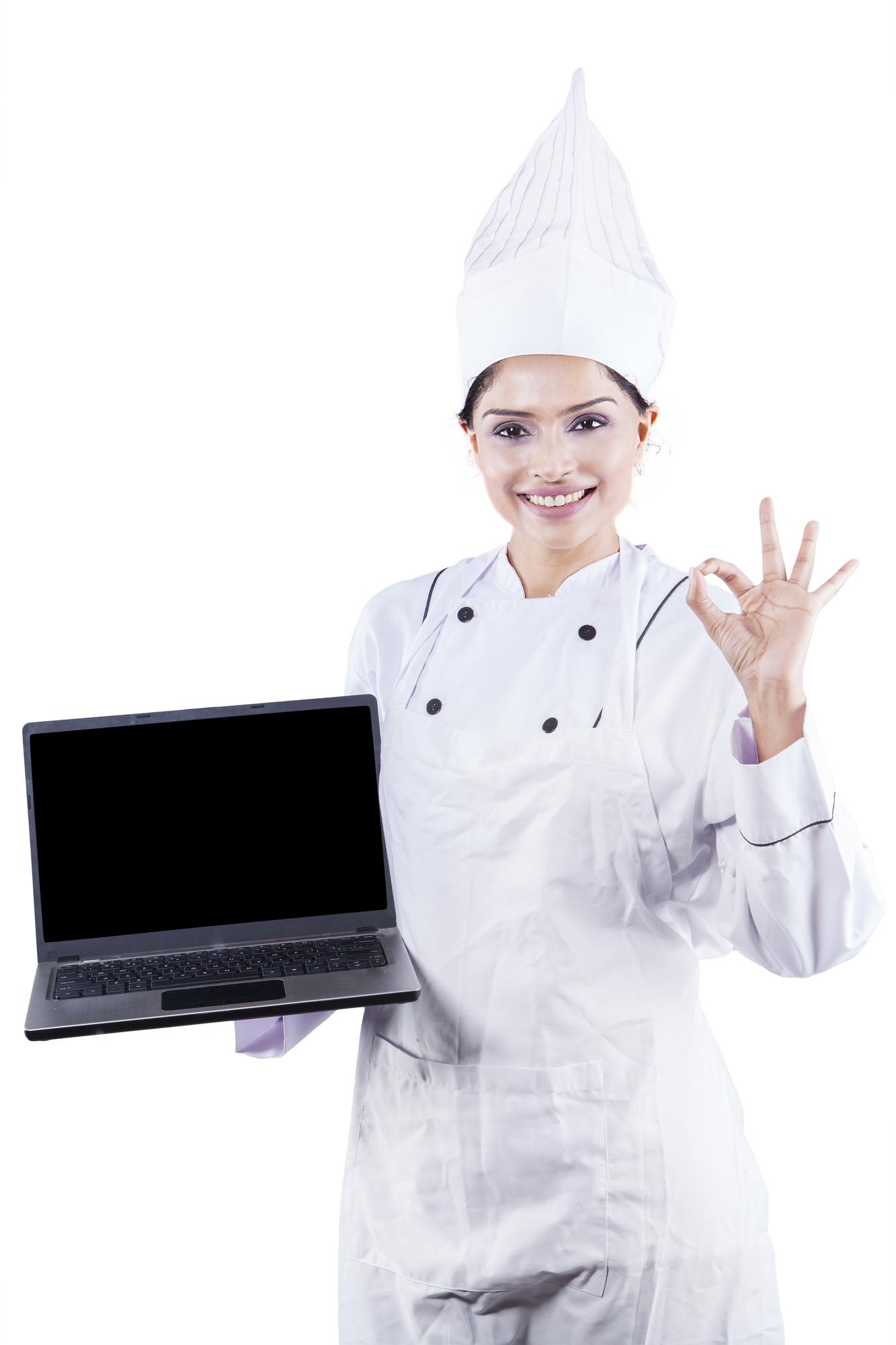 Invito alla consulenza: chef che parla con studente